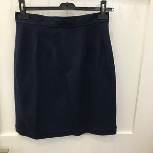 Beautiful Navy Blue Wool Cassini Skirt with lining